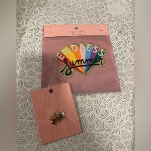 Ban.do Endless Summer Patch And Enamel Pin Bundle